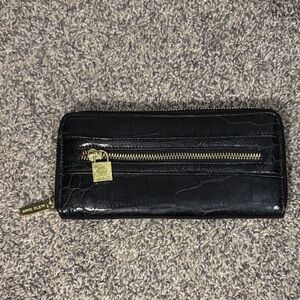 Anne Klein Alligator Alley Zip-Around Wallet